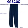 image:imageGildan Adult Fleece Elastic Bottom Sweatpants Style G18200Navy