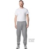 image:imageGildan Adult Fleece Elastic Bottom Sweatpants Style G18200Sport Grey
