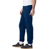 image:imageGildan Adult Fleece Elastic Bottom Sweatpants with Pockets Style G18100Navy