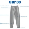 image:imageGildan Adult Fleece Elastic Bottom Sweatpants with Pockets Style G18100Sport Grey