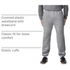 image:imageGildan Adult Fleece Elastic Bottom Sweatpants with Pockets Style G18100Sport Grey