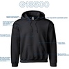 image:imageGildan Adult Fleece Hoodie Sweatshirt Style G18500 MultipackBlack 1pack