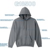 image:imageGildan Adult Fleece Hoodie Sweatshirt Style G18500 MultipackCharcoal 1pack