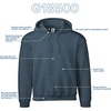 image:imageGildan Adult Fleece Hoodie Sweatshirt Style G18500 MultipackDark Heather 1pack
