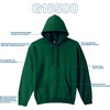 image:imageGildan Adult Fleece Hoodie Sweatshirt Style G18500 MultipackForest Green 1pack