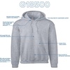 image:imageGildan Adult Fleece Hoodie Sweatshirt Style G18500 MultipackSport Grey 1pack
