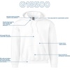image:imageGildan Adult Fleece Hoodie Sweatshirt Style G18500 MultipackWhite 1pack