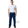 image:imageGildan Adult Fleece Open Bottom Sweatpants with Pockets Style G18300Navy