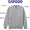image:imageGildan Adult Softstyle Crewneck Sweatshirt Style GSF000Black