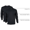 image:imageGildan Adult Ultra Cotton Long Sleeve TShirt Style G2400 MultipackBlack