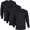 image:imageGildan Adult Ultra Cotton Long Sleeve TShirt Style G2400 MultipackBlack