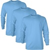 image:imageGildan Adult Ultra Cotton Long Sleeve TShirt Style G2400 MultipackCarolina Blue