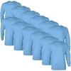 image:imageGildan Adult Ultra Cotton Long Sleeve TShirt Style G2400 MultipackCarolina Blue