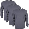 image:imageGildan Adult Ultra Cotton Long Sleeve TShirt Style G2400 MultipackDark Heather