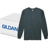 image:imageGildan Adult Ultra Cotton Long Sleeve TShirt Style G2400 MultipackDark Heather