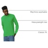 image:imageGildan Adult Ultra Cotton Long Sleeve TShirt Style G2400 MultipackIrish Green