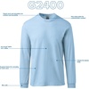 image:imageGildan Adult Ultra Cotton Long Sleeve TShirt Style G2400 MultipackIrish Green