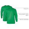 image:imageGildan Adult Ultra Cotton Long Sleeve TShirt Style G2400 MultipackIrish Green