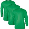 image:imageGildan Adult Ultra Cotton Long Sleeve TShirt Style G2400 MultipackIrish Green