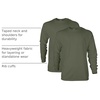 image:imageGildan Adult Ultra Cotton Long Sleeve TShirt Style G2400 MultipackMilitary Green
