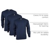 image:imageGildan Adult Ultra Cotton Long Sleeve TShirt Style G2400 MultipackNavy