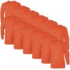 image:imageGildan Adult Ultra Cotton Long Sleeve TShirt Style G2400 MultipackOrange