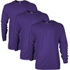 image:imageGildan Adult Ultra Cotton Long Sleeve TShirt Style G2400 MultipackPurple
