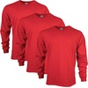 image:imageGildan Adult Ultra Cotton Long Sleeve TShirt Style G2400 MultipackRed