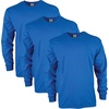 image:imageGildan Adult Ultra Cotton Long Sleeve TShirt Style G2400 MultipackRoyal