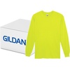 image:imageGildan Adult Ultra Cotton Long Sleeve TShirt Style G2400 MultipackSafety Green