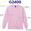 image:imageGildan Adult Ultra Cotton Long Sleeve TShirt Style G2400 MultipackSand