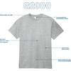 image:imageGildan Adult Ultra Cotton TShirt Style G2000 MultipackHeather Navy