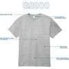 image:imageGildan Adult Ultra Cotton TShirt Style G2000 MultipackSport Grey