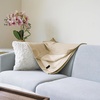 image:imageGildan Heavy Blend Fleece Blanket Style G18900 Black 50 x 60Sand