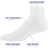 image:imageGildan Mens Active Cotton Ankle Socks 10PackWhite