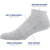 image:imageGildan Mens Active Cotton Low Cut Socks 10PairsGrey Heather