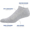image:imageGildan Mens Active Cotton No Show Socks 10PackGrey Heather