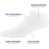 image:imageGildan Mens Active Cotton No Show Socks 10PackWhite