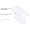 image:imageGildan Mens Cotton Stretch TShirts MultipackArtic White Vneck 3pack