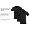 image:imageGildan Mens Cotton Stretch TShirts MultipackBlack Soot Vneck 3pack