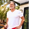 image:imageGildan Mens Cotton Stretch TShirts MultipackWhiteBlack SootGrey Flannel Vneck 3pack