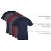 image:imageGildan Mens Crew TShirts Multipack Style G1100NavyCharcoalCardinal Red