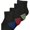 image:imageGildan Mens Polyester Half Cushion Ankle Socks 12PairsAssorted