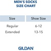 image:imageGildan Mens Polyester Half Cushion Crew Socks 12pairsWhite