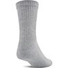 image:imageGildan Mens Polyester Half Cushion MidCrew Socks 12packGrey