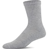 image:imageGildan Mens Polyester Half Cushion MidCrew Socks 12packGrey