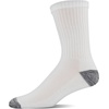 image:imageGildan Mens Polyester Half Cushion MidCrew Socks 12packWhite