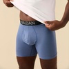 image:imageGildan Mens Underwear Cotton Stretch Boxer Briefs MultipackHthr Dark GreyHthr NavyShapesBlue