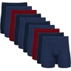 image:imageGildan Mens Underwear Covered Waistband Boxer Briefs MultipackNavyMetro BlueCardinal Red