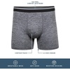 image:imageGildan Mens Underwear Performance DriftKnit Modern Boxer Briefs 2PackCaviar Heather